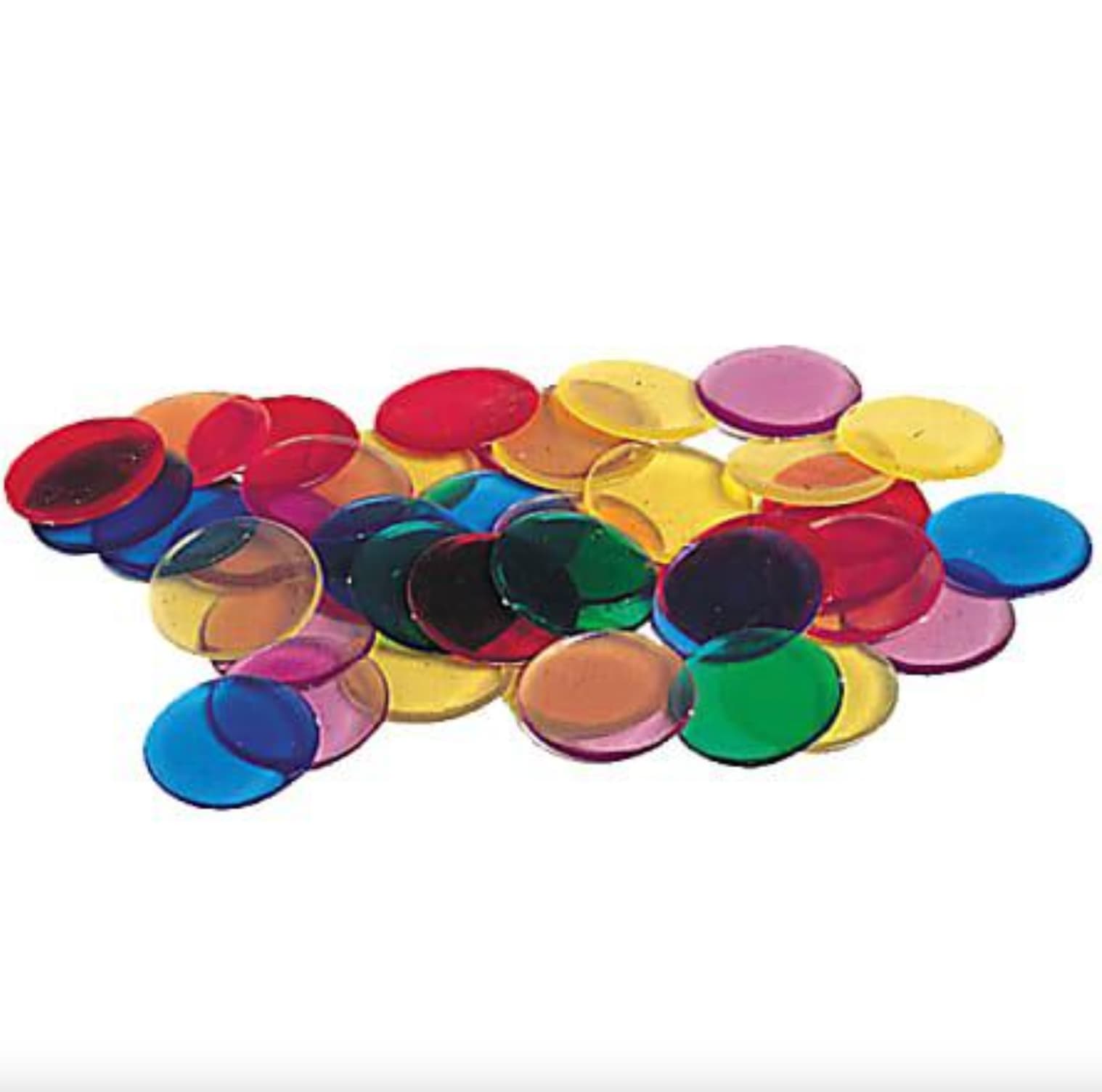 plastic transparent counters